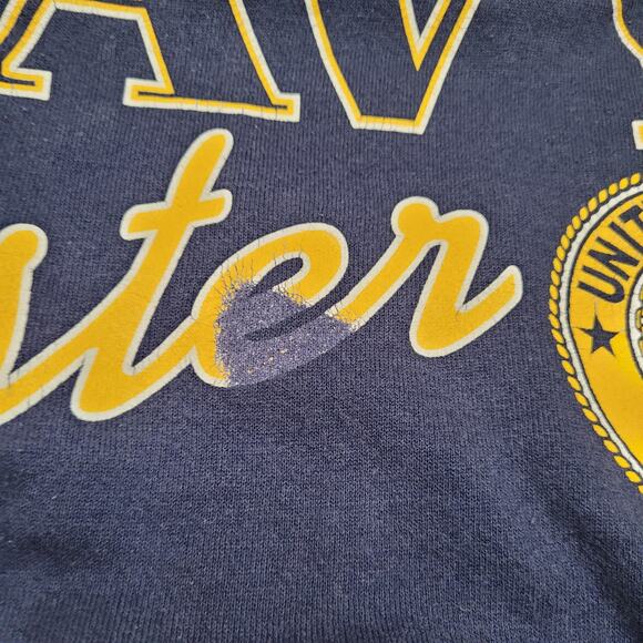 Vintage 90s Soffe US Navy Sister Sweatshirt Womens Large (Tag S) - Picture 3 of 6